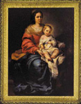 "Our Lady of thr Rosary" by  Murillo