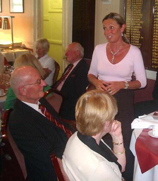 IMGP5392.JPG - Helen thanks the Lotus Eaters and tells us a joke.