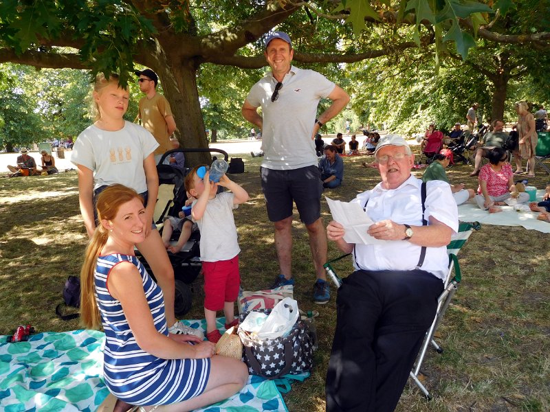 Greenwich001.JPG - Roger joins the family at the Half Time break